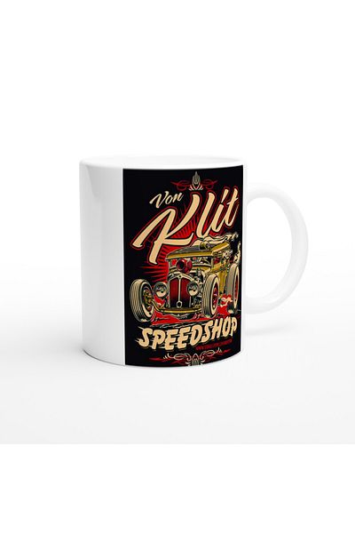 Luluyen Von Klit Speedshop Retro Hot Rod Mug