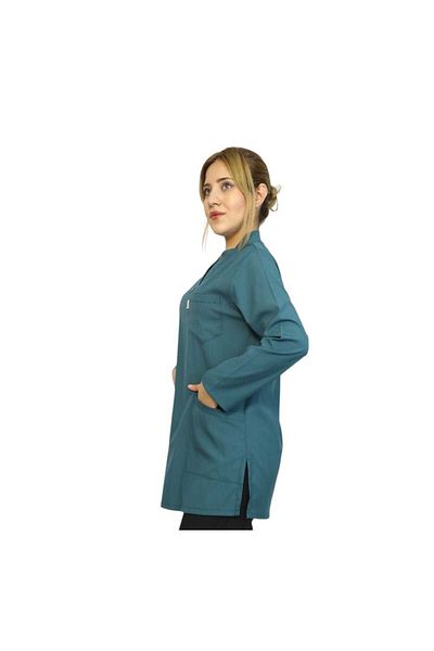 nutrix Hijab Single Top Petrol Green Soft Lycra Nurse & Doctor Uniform Hospital Uniform
