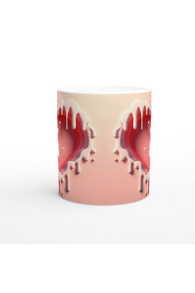 Luluyen Baby Silhouette with Upward Hearts Mother's Day Mug