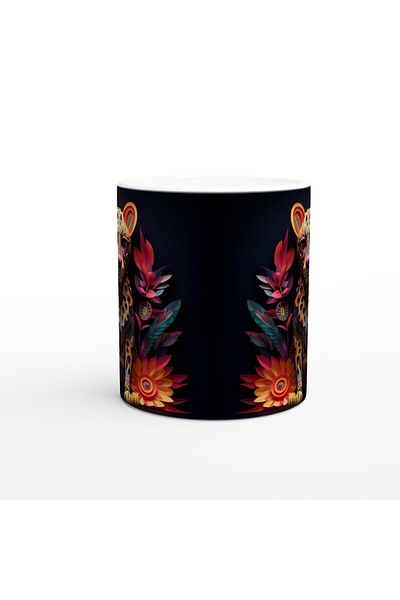 Luluyen Tropical Wild Colorful Leopard Mug