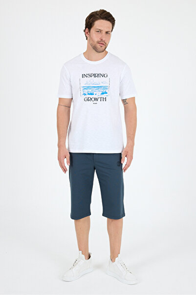 Rodi Men's 100% Cotton Crew Neck Short Sleeve Printed T-Shirt Comfortable and Stylish Casual Men's T-Shirt 0012