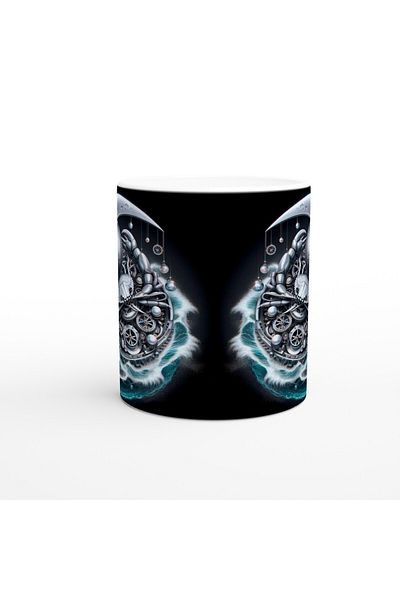 Luluyen Cancer Zodiac Printed Coffee Mug - Wheels of Time Astrology Mechanism Vs2