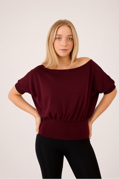 Lucky Line Γυναικεία μπλούζα CELINE Lycra Viscose Off Shoulder, Κατάλληλη για...