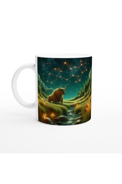 Luluyen Taurus Printed Coffee Cup - Astral Submarine World Vs2