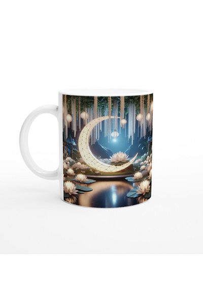 Luluyen Cancer Zodiac Printed Coffee Mug - Zodiac Garden under the Moonlight Vs4