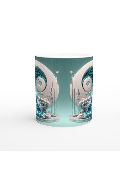 Luluyen Cancer Zodiac Sign Printed Coffee Mug - Kingdom of the Zodiac Signs Vs1