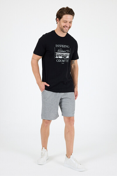 Rodi Men's 100% Cotton Crew Neck Short Sleeve Printed T-Shirt Comfortable and Stylish Casual Men's T-Shirt 0012