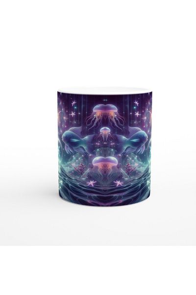 Luluyen Pisces Printed Coffee Mug - Astral Submarine World Vs2