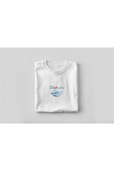 YEACHY Μπλουζάκι Unisex με στάμπα παραλίας