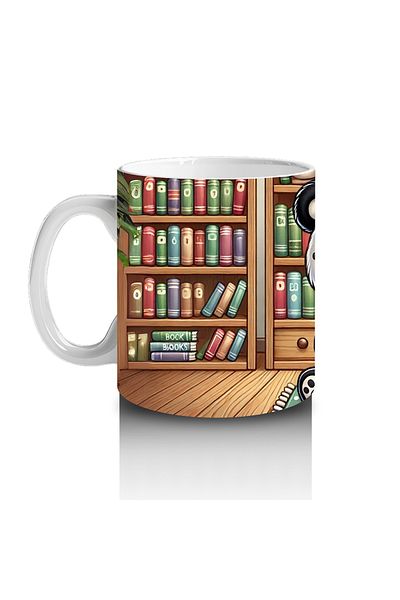 Luluyen Cute Panda Patterned Mug Cup That Makes Children Love Milk Reading Books