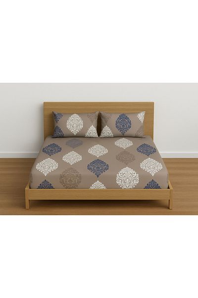 Ezgi Battal Boy Patterned Elastic Sheet Set 180X200 cm + 2 Pillowcases 50X70