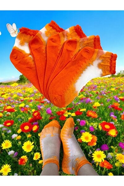 BYNDRSOCKS 5 perechi de ciorapi de damă din tul din bumbac