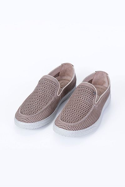 Vantaggio Fuze Sand Nubuck 100% Genuine Leather Men's Loafer Shoes
