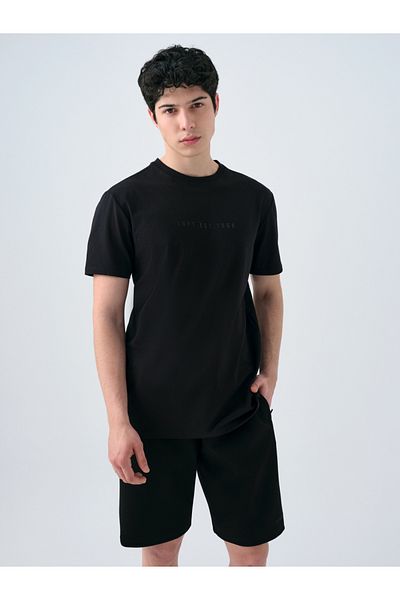 Loft Tricou negru pentru bărbați Regular Fit LF2039590