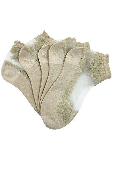 BYNDRSOCKS 5 perechi de ciorapi de damă din tul din bumbac