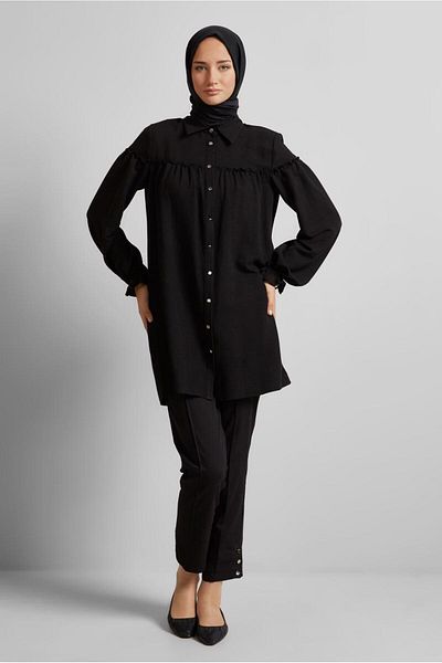 Alvina Shirt Collar Tunic 45690