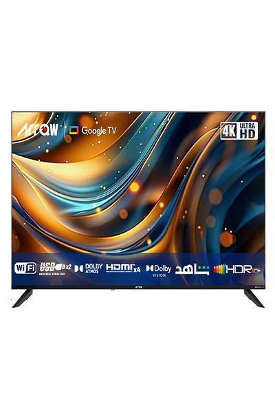 ARROW ARQU 50-inch 4K Ultra HD LED TV, Android Certified, Black, RO-50LEG