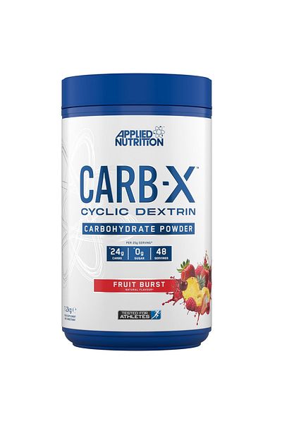 applied nutrition Carb X Highly Branched Cyclic Dextrin Carbohydrates, 1.2kg 48 Servings (Fruit Burst)