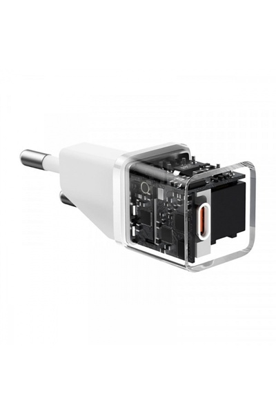 Baseus GaN5S Charger, Type-C, 20W - (P10162503213-00) - White