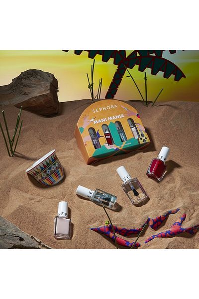 SEPHORA COLLECTION Mani Mania Nail Paint Set – Mini Nail Polish Kit for Custom, Trendy Manicures