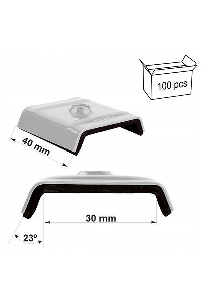 Inna marka Kaloty 30mm RAL 9010
