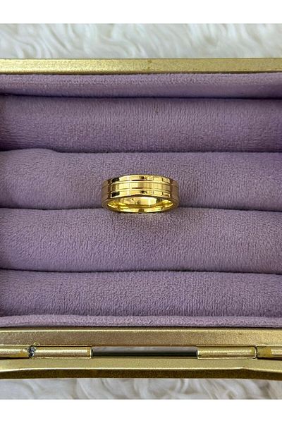 BY YASİN TOPÇU Triple Strip Steel Ring (17 Sizes)