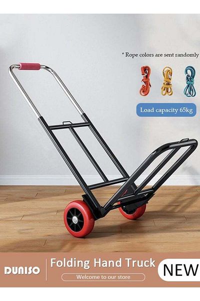 Generic Folding Hand Truck, Moving Hand Truck with Wear-resistant Silent Wheel, Heavy Folding Hand Tr