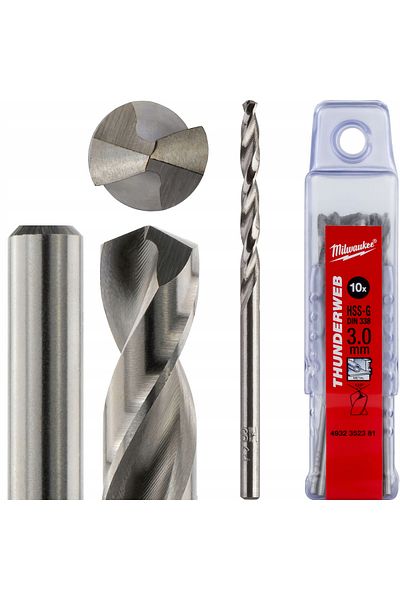 Milwaukee (z)Wiertła do metalu HSS-G Thunderweb 3,0 (10)