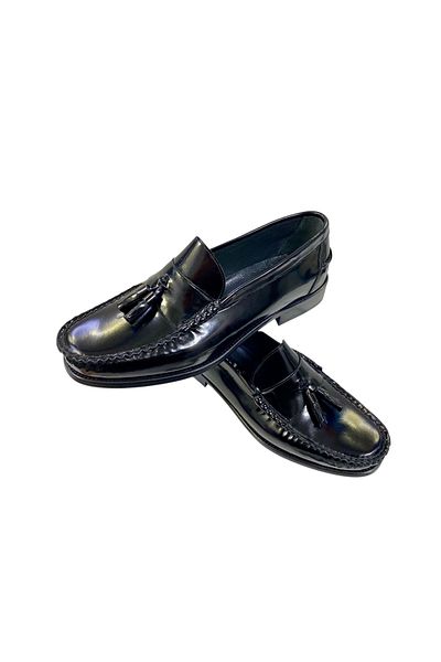 SULA Men's Loafer with Tassel Khaki Leather Sole Khaki Black Open Leather Inner Leather Lining