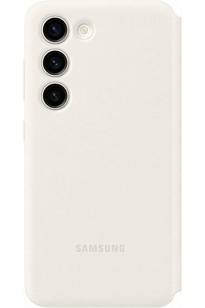 Samsung Galaxy S23; Smart Clear View Cover; cream