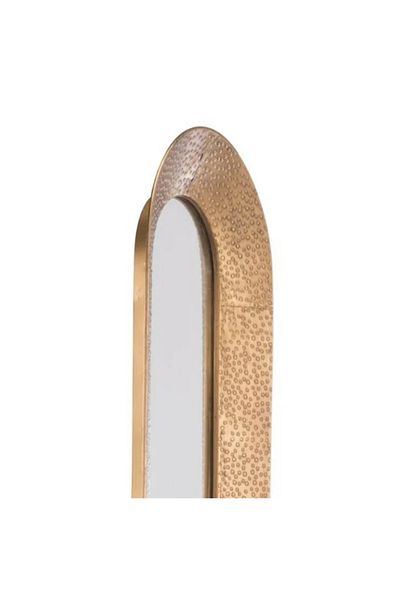 LUXXO Oval Decorative Mirror Matera, Metal Frame, 120x41cm