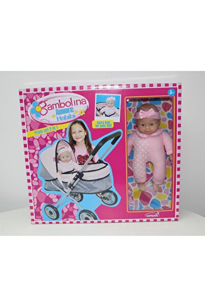 BAMBOLİNA مجموعة عربة أطفال 2 في 1 مع دمية BD2113SUP