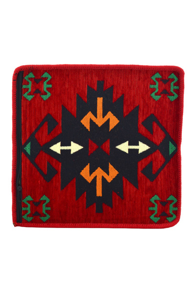 HitDukkan Dekoratif Otantik Çift Taraflı Fermuarlı Kilim Şark Köşesi Minder K...