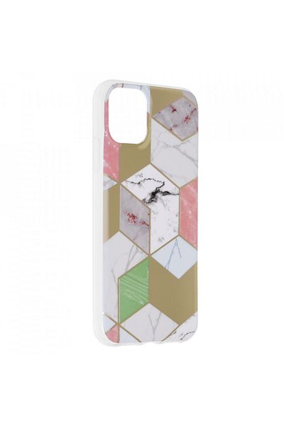 Techsuit IPhone 11 Case - Marble Series - Purple Hex