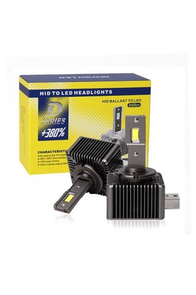 Xenon Bright Set de 2 LED-uri D1S Plug and Play, Canbus, 6000k, 70W, 8600 Lm, 12-24V