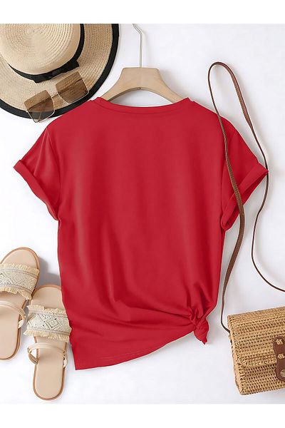 ELFAMİ Melting Hearts Printed Design Tshirt
