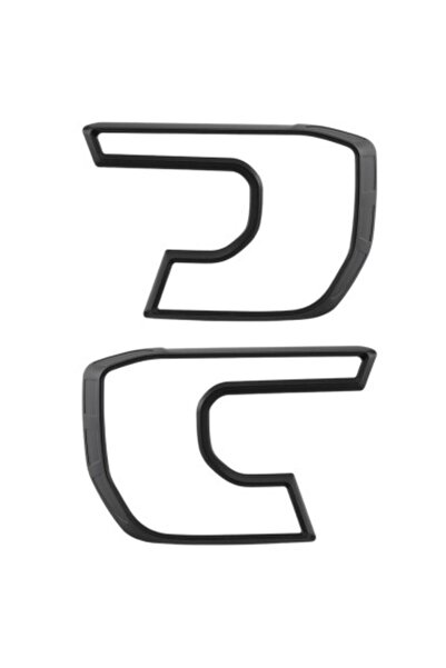 Xenon Bright Set de 2 ornamentele farurilor negru mat pentru Ford Ranger T9 W...