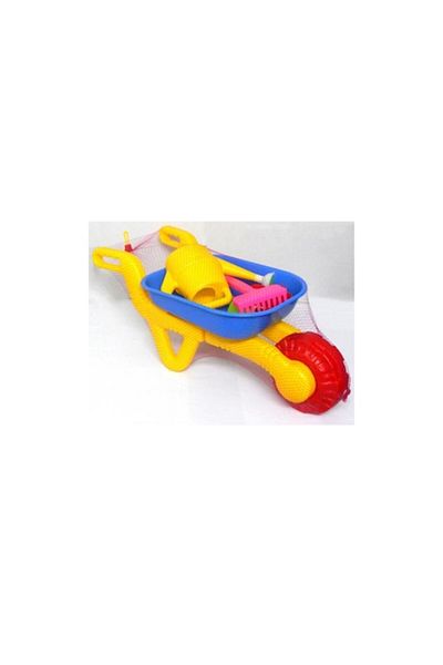 OEM Sand Toys Set, Wheelbarrow with Tools, 18 Months+, Plastic, Multicolor