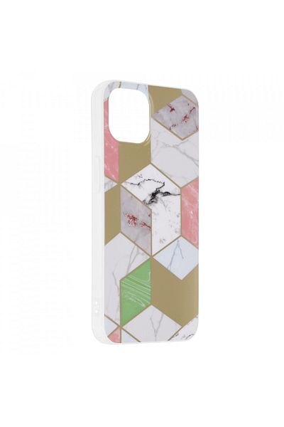 Techsuit IPhone 13 Case - Marble Series - Purple Hex
