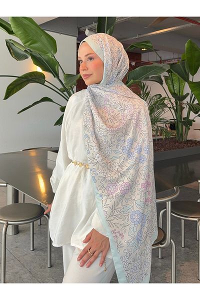 Mira İpek Retro Patterned Cotton Shawl Inspiration Series