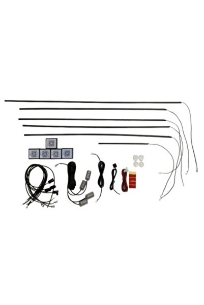 Xenon Bright Kit de iluminare ambientală wireless Symphony cu LED, acril 18 în 1