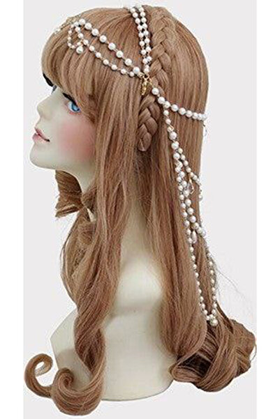 Shiklik Λευκό Χρώμα Περλέ Γυναικείο Αξεσουάρ Μαλλιών Ειδικού Σχεδιασμού