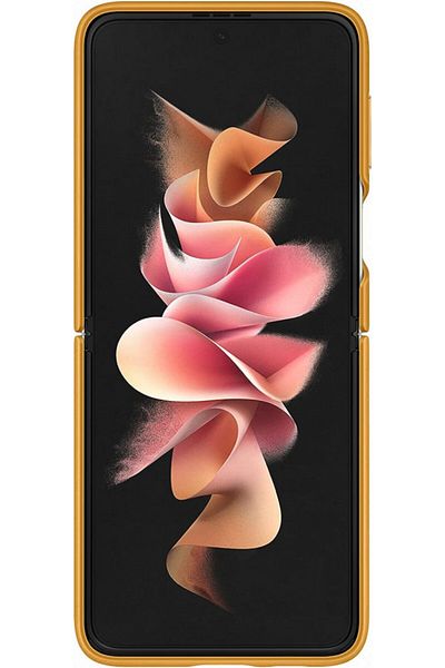 Samsung Leather Cover for Galaxy Z Flip3, EF-VF711LYEGWW, Yellow