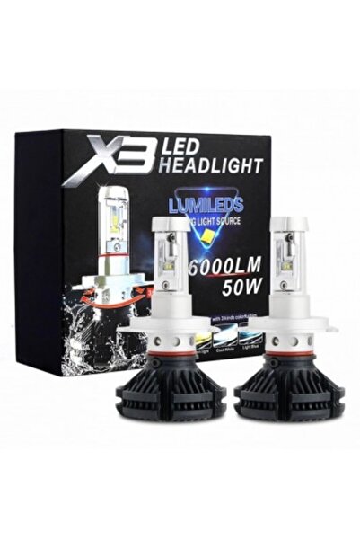 Xenon Bright Set de 2 LED-uri H7 Canbus, 50W, 12.000 Lm, 12V-24V
