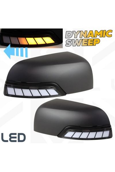 Xenon Bright Set de 2 capace oglinzi retrovizoare LED dinamice, negru mat, Ford Ranger T6, T7, T8 2012-2022