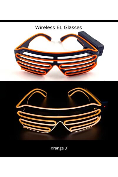 Wair Teknoloji LED Işıklı Gözlük, Parlayan Neon Yanıp Sönen Gözlük, Parti Göz...