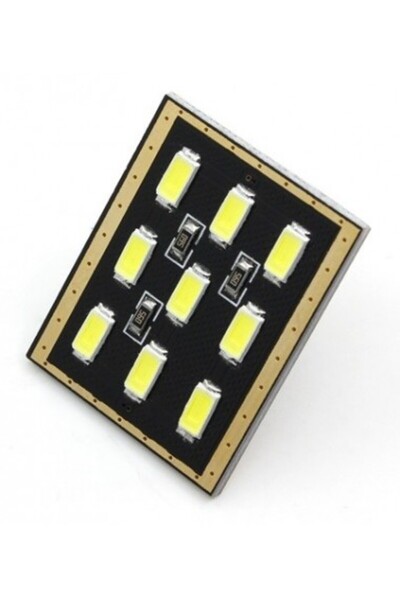 Xenon Bright LED auto T10 tip placă Canbus cu 9 SMD 5730 fără polaritate