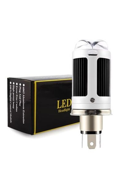 Xenon Bright Bec LED H4 pentru faruri de motocicletă, ATV, scuter, putere 26W/52W, luminozitate 8000 Lm, 12-24V