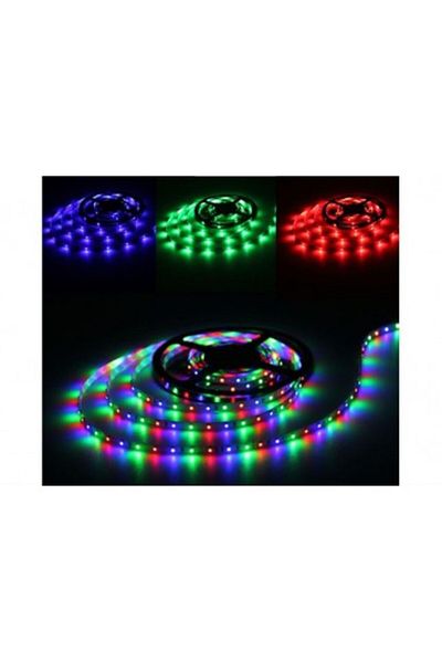 Xenon Bright Bandă LED multicoloră 60 SMD 3528/metru, 12V, rezistentă la apă, rolă de 5 metri