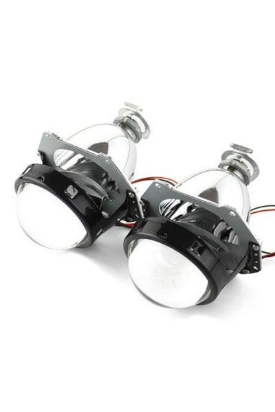 Xenon Bright Lupe mini H1 3″ cu bixenon pentru faruri, cu ornamente opționale incluse, Z114-Negru